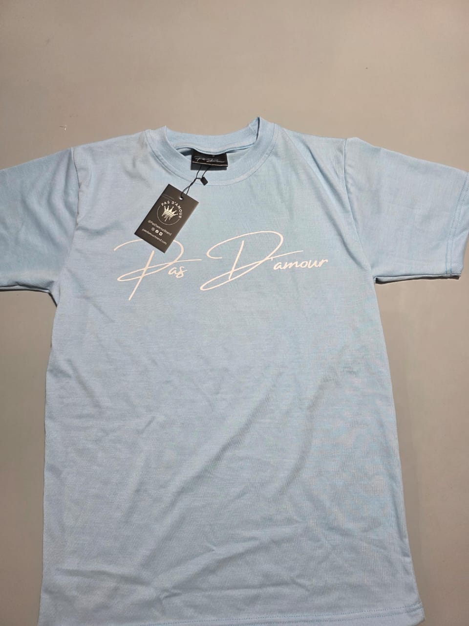 Pas D'amour Brand Light Blue T-Shirt