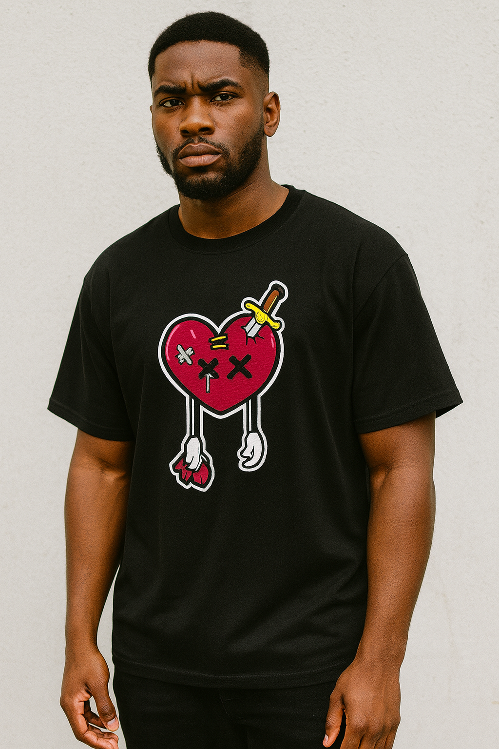 Pas D'amour Brand "no Luv" T - Shirt.