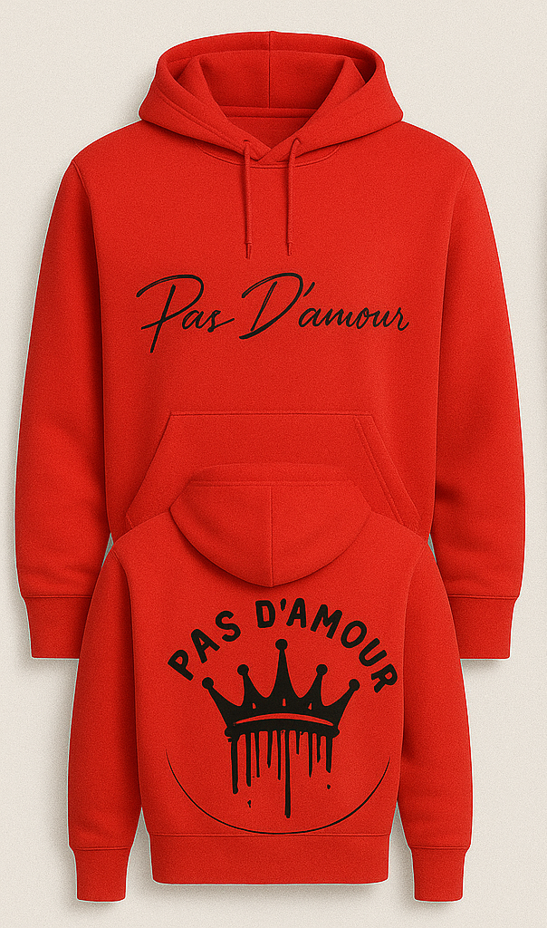 Pas D'amour Brand Red Hoodie