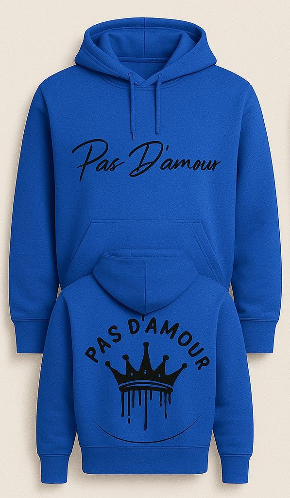 Pas D'amour Brand Blue Hoodie
