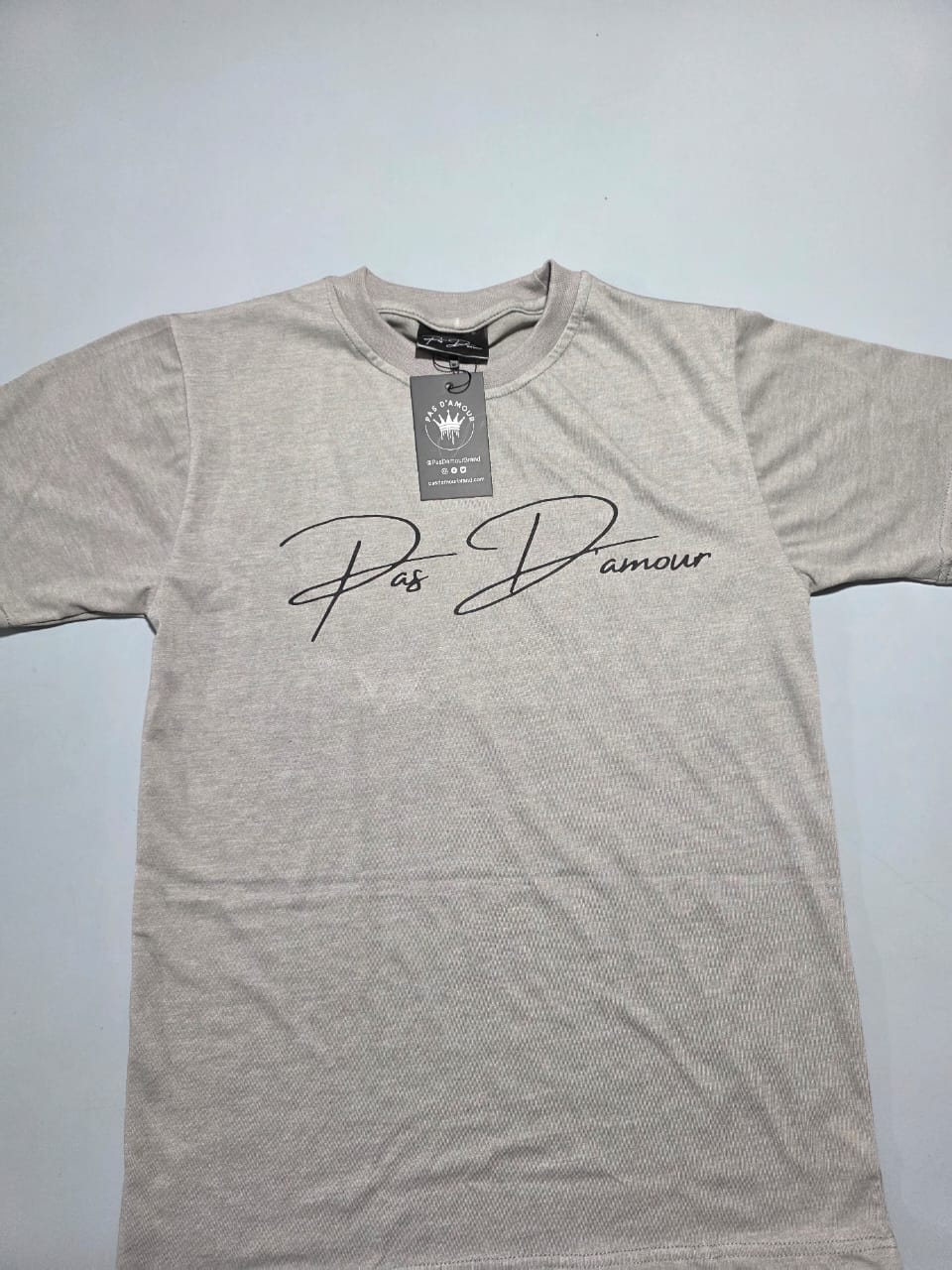 Pas D'amour Brand Grey T-Shirt
